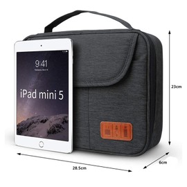 Kabel organizer tasche, Organizer reise, Reise elektronik tasche, Elektronik Zubehör Organizer, kabeltasche organizer, Ladekabel organizer,Travel organizer, ladekabel tasche(28.5 X 23 X 6cm Schwarz)
