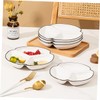 Alipis 3-Grid Ceramic Dinner Plate Adult Size Divided Plate Separator