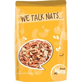Shelled & Raw Chopped Georgia Pecans (1 Lb) - Handpicked for Freshness & Quality - Bag of Southern Tastiness - Great for Baking & Cooking - Farm Fresh Nuts Brand