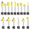 KOWOOD Router Bits Set of 15 Pieces 1/4 Inch Woodwork