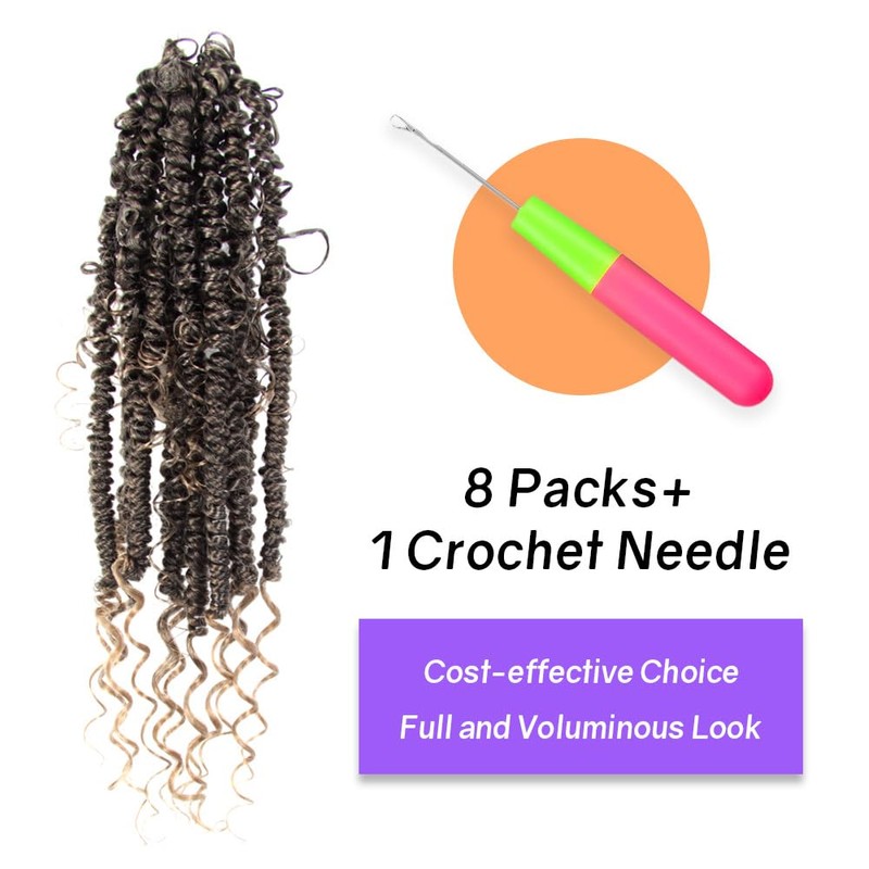 Boho Crochet Passion Twist Hair Pre looped 14 Inch 8