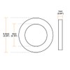 sourcing map Flat Washer Nylon M4 Seal 8.5 mm AD