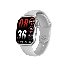 Trevi T-FIT 400C Smart Watch with Bluetooth Call Function, AMOLED Display, 1.96 Inch Wellness and Activity Control, Social Media Notifications, Waterproof IP67, Grey