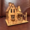 MPIUET 3D Wooden House Puzzles for Adults Wooden Rustic Villa