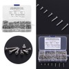 500PCS M3 Screws Assortment Kit,DIN Multi-Purpose Stainless Steel 304/ Carbon