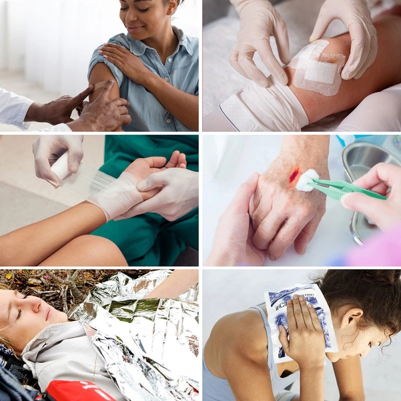 LotFancy 134PCS First Aid Kit Bag Multi Purpose Emergency Survival