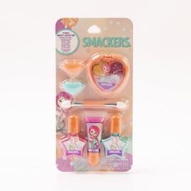 Lip Smacker 9-Piece Beauty Collection Set, Mermaid-Themed Makeup, Includes Lip Balms, Glosses, and Nail Polishes, Fun Flavors, Cruelty-Free & Vegan