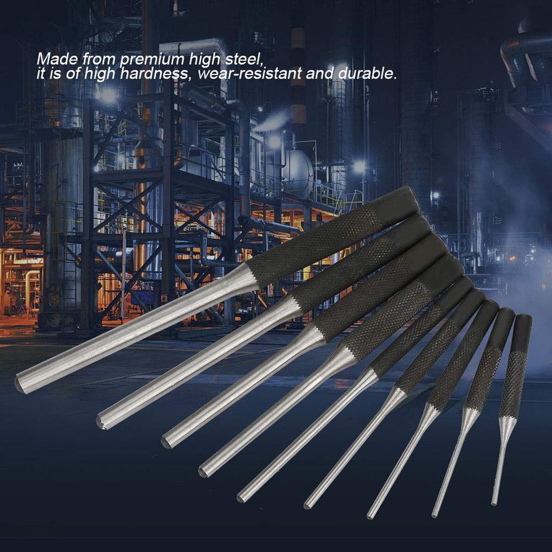 Steel Centre Punch, 9 Pcs Roll Pin Punch Set, Mechanics