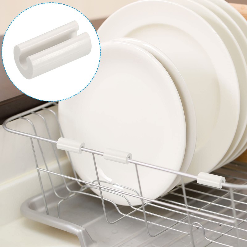PATIKIL 30pcs Kitchen Sink Rack Feet 4.8mm Inside x 9.5mm