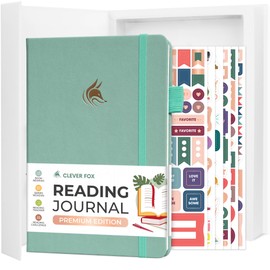 Clever Fox Reading Journal Premium – Review Log Notebook with Reading Tracker – Gifts & Accessories for Book Lovers, Adults & Kids (Mint Cream)