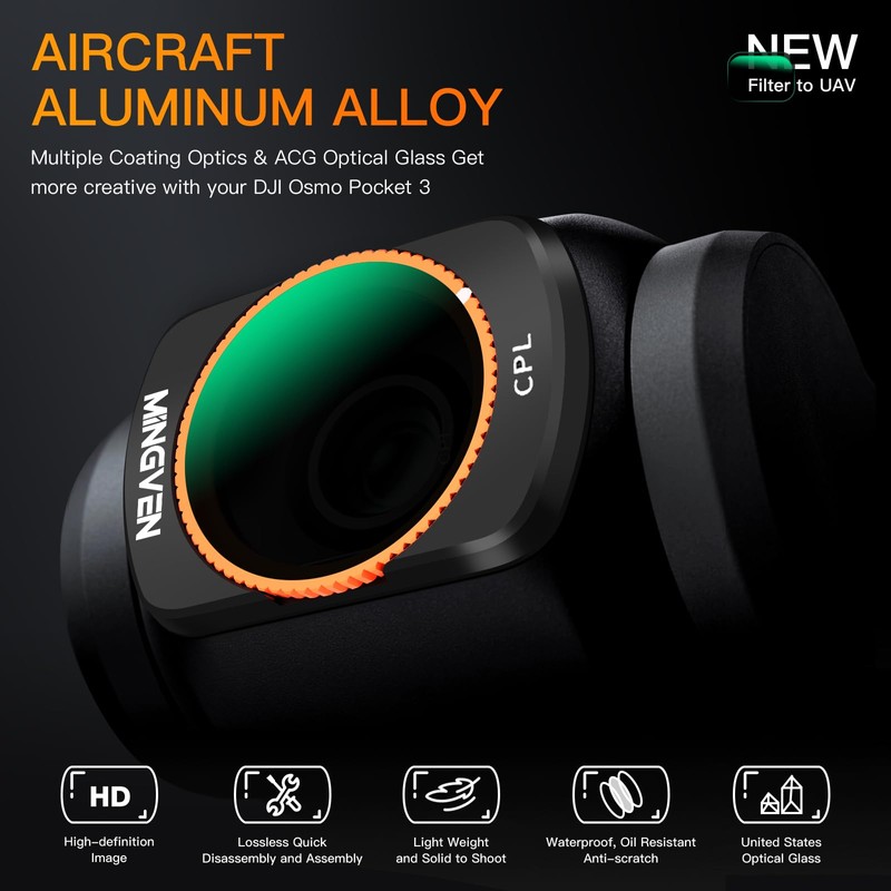 MINGVEN Magnetic Wide Angle Lens + Black Diffusion 1/4 +