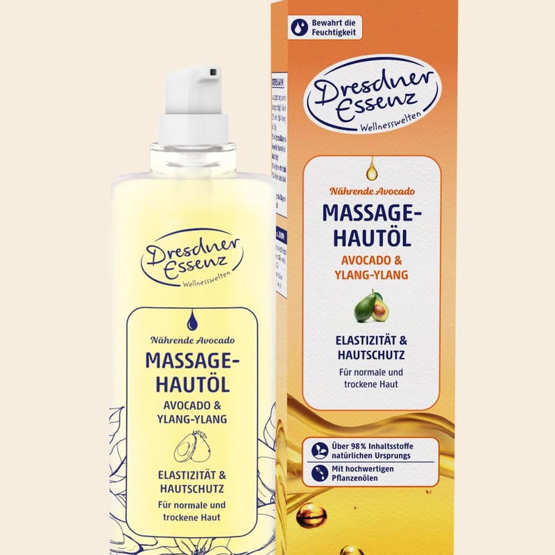 Dresdner Essenz Massage Skin Oil Nourishing Avocado 100 ml