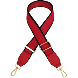 Constlia Women's Shoulder Strap for Bags, One-Touch Clasp, red