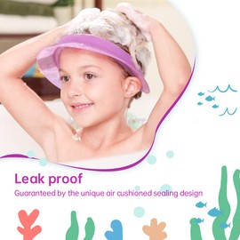 Kair Bath Visor for Babies, Silicone Air Cushioned Shower Cap for kids, Shower Water Guard for 1-9 Years Children bath and Toddler Bath (Head Circumference Greater Than 15 Inches)