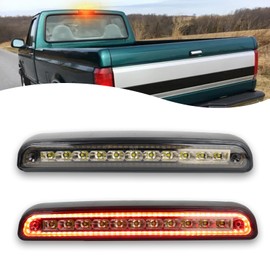 ZDEERAOTO Smoked Lens LED 3rd Third Brake Light Replacement for Ford F150 F250 F350 1994-1996/ Bronco 1992-1996,Center High Mount Stop Lamp with Sealing Gasket