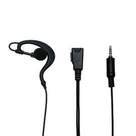 BVMAG G Shape Earpiece Headset with PTT Mic Compatible for Yaesu Vertex VX-6R 6E 7R 7E 120 127 170 177 Walkie Talkie Two Way Radio