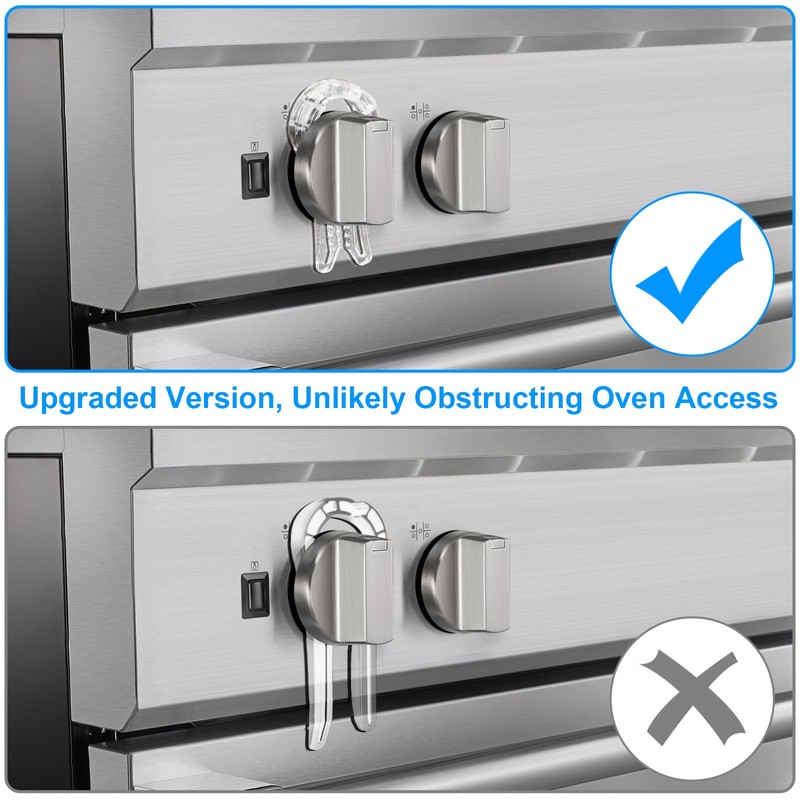 Gas Stove Knob Locks, Gap-fit Pin for Stove Knobs, for