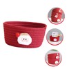 Alipis 2pcs Holiday Organizers Christmas Storage Baskets Woven Rope Baskets