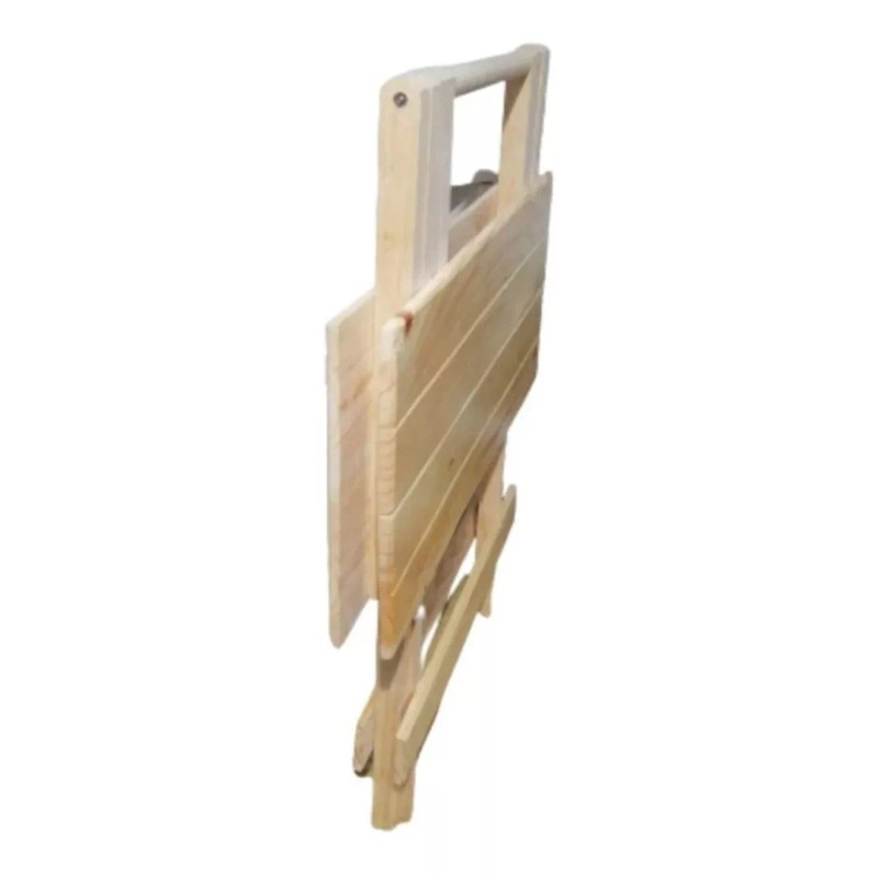 Didakta Mesita Armable De Madera, Plegable Mesa De Servicio 75x56x57