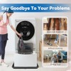 30x32inch Washing Machine Drain Pan, with Raised Edge, Features a