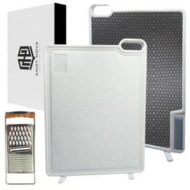 Durable Stainless Steel Cutting Board – Metal Cutting Boards for Kitchen, Premium Non Toxic Cutting Board, Best Stainless Steel Chopping Board, Tabla de Picar de Acero Inoxidable