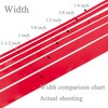 YASEO Red Ribbon, Solid Color Double Faced Polyester Satin Ribbon