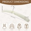 10 Pack Anti-Slip Padded Hangers, 17 Inch