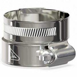 2 Pack - 70mm > 90mm Worm Drive 304 Stainless Steel Hose Pipe Clamps Clips