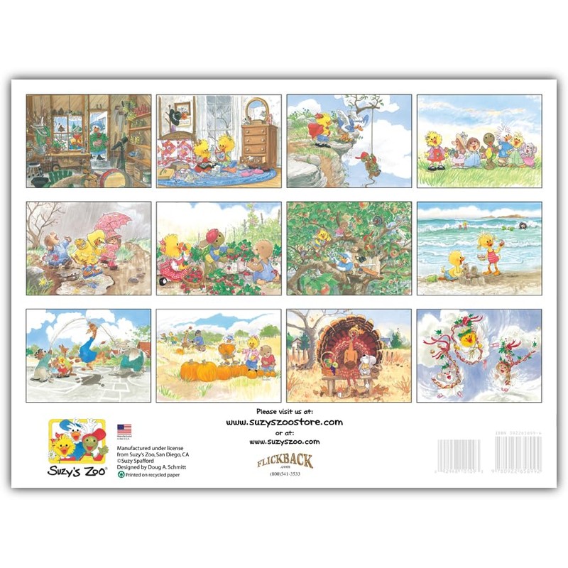 Suzy's Zoo - 2025 Appointment Wall Calendar (9x12)