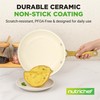 NutriChef 12 Inch Large Ceramic Coated Frying Pan - Non