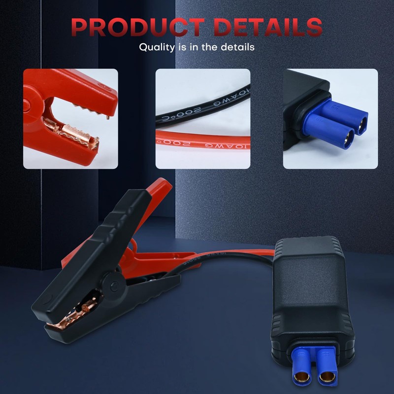 Smart Jump Starter Clamps,EC5 Heavy Duty Jump Starter Automotive Booster