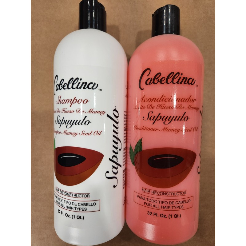 CABELLINA SHAMPOO & CONDITIONER SAPUYULO CABELLINA HAIR RECONSTRUCTOR 32 FL