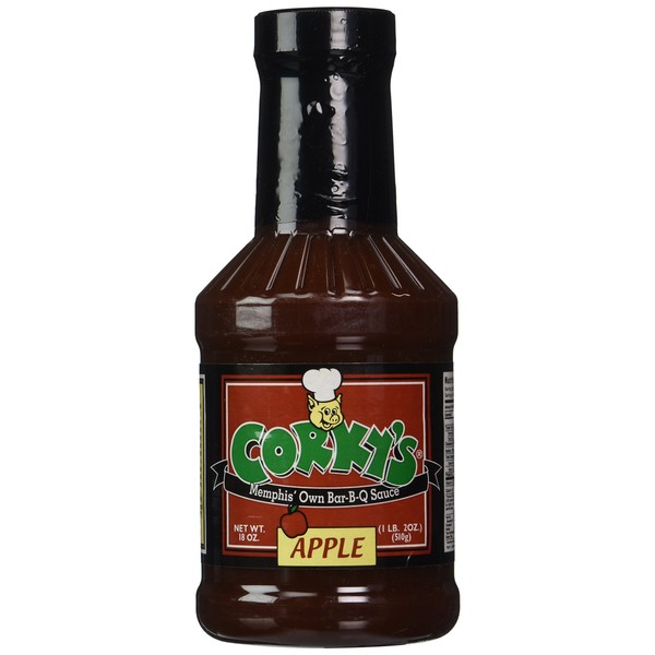 Corky's Memphis' Own Bar B Q Sauce * New Apple Flavor Barbecue Sauce * Net Weight 18 oz