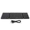 Sanpyl Teclado Bluetooth Plegable Multidispositivo Portátil de Bolsillo, Teclas de