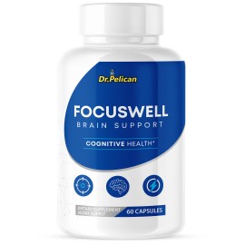 Pelican Vitamins FocusWell - Brain Support- 60 Capsules