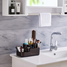 zccz Bathroom Organizer Toothbrush Holders - Electric Toothbrush and Toothpaste Holder for Bathrooms - Tooth Brushing Holder Bathroom Sink Organizers Countertop Storage, Oil Rubbed Bronze