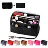 ZTUJO Purse Organizer Insert, Felt Bag Organizer with Metal Zipper,