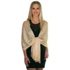 ShineGlitz Shawls and Wraps for Evening Dresses, Metallic Sparkle Womens