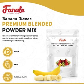 Fanale Premium Banana Bubble Tea Flavoring Powder | Perfect for Baking, Smoothies, Desserts and Drinks | Instant Flavoring Powder for Boba Milk Tea - 2.2 Pounds (Pack of 1)