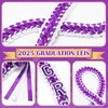 Hotop Grad Leis Class of 2025 Graduation Ribbon Double Braided