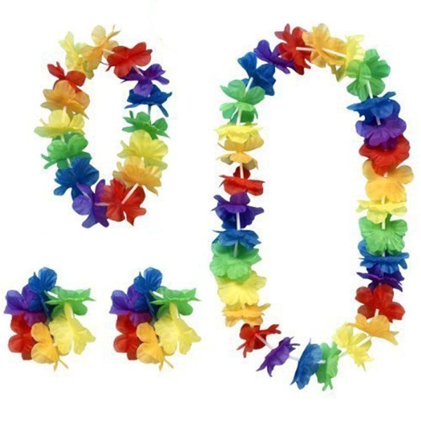 LEI HULA SET - 4PC DELUXE