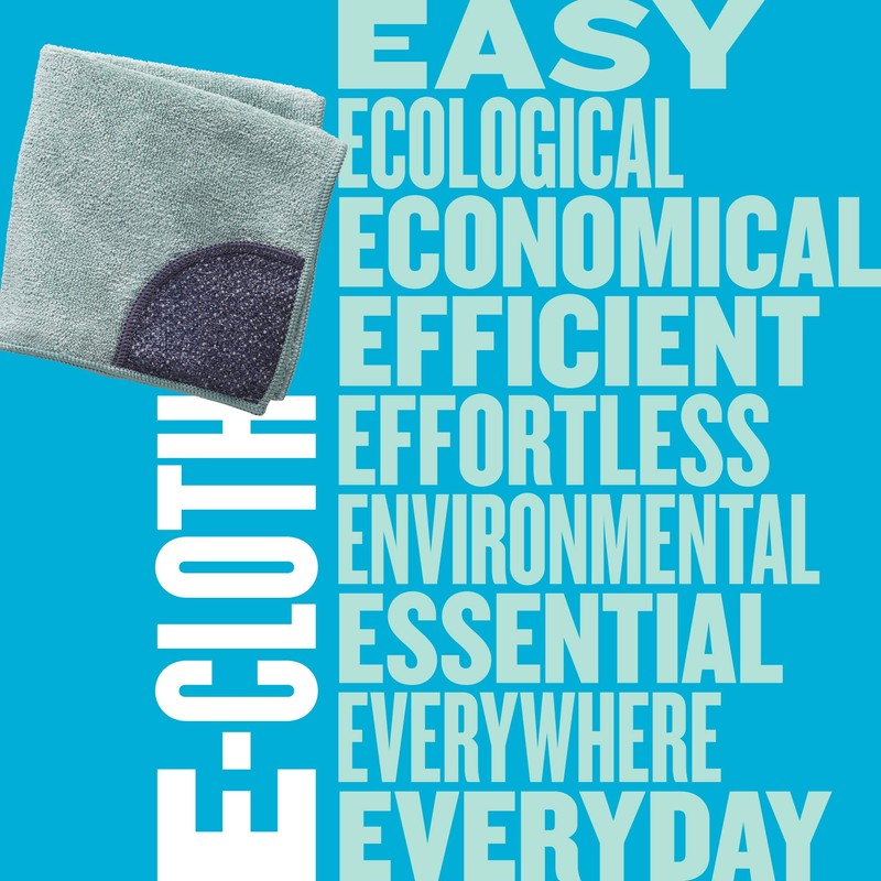 E-Cloth Kitchen Cleaning Cloth, Premium Microfibre Cleaning Cloth with Scrubber,