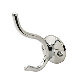 Brixwell QITG-001 Hat & Coat Hook, 38 x 75 x 92 mm (W x D x H) Polished Chrome Chrome Colored, Polished