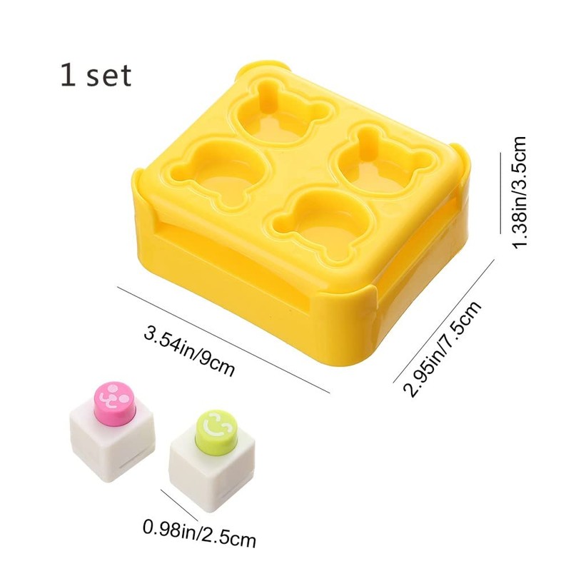 YongXiangPeng Sushi Making Kit Rice Mould,Rice Ball Mold Cartoon Bear