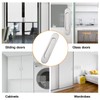 MOROBOR 18CM Self-Stick Oval Sliding Door Pulls, 2pcs Brushed Steel