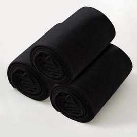 srclo 3 Pairs Girls Kids White Black Tights Soft Stretchy Knitted School Uniform Everyday Ballet Dancing Tights Ages 6-15 Years