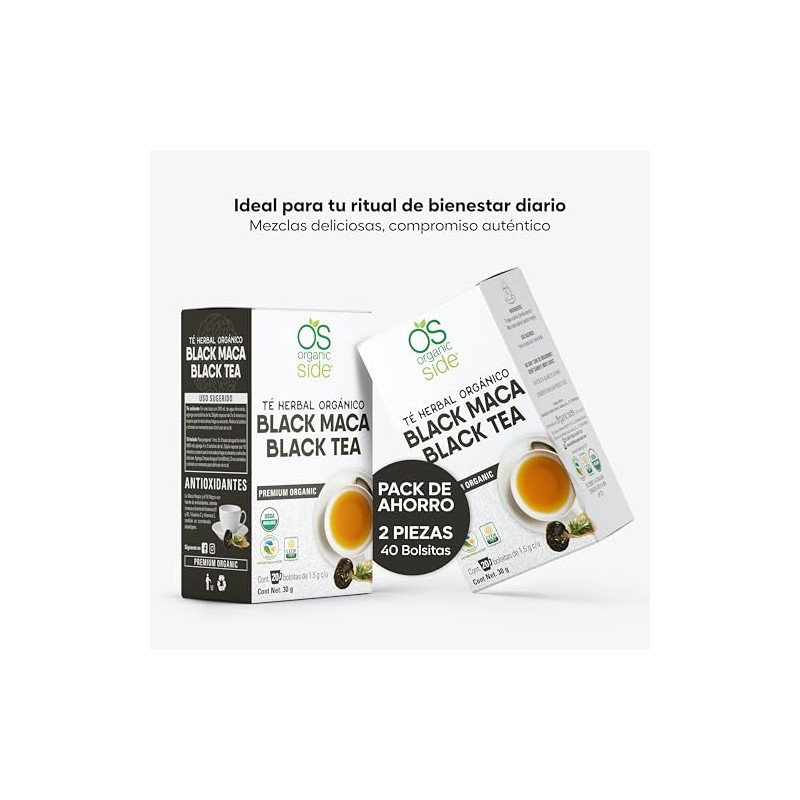 Organic Side - 2Pack Té Orgánico Black Maca - 2