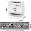 Miseyo Identity Theft Protection Roller Stamp Set - White (6