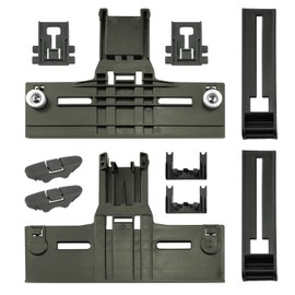 Funmit W10350376 Dishwasher Top Rack Adjuster Part Repair Kit (10pcs) with Upgraded W10195840 & W10195839 & W10250160 & W10508950 Upper Parts Replacement for Whirlpool Kenmore Dishwasher
