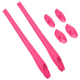 BLAZERBUCK Sock Kits Earsocks & Nosepieces for Oakley Flak 2.0 OO9295/Flak 2.0 XL OO9188/Flak 2.0 Asian Fit OO9271 Sunglasses - Pink Red